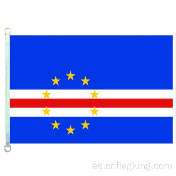 Bandera nacional de Cabo Verde 90 * 150 cm 100% poliéster Bandera de Cabo Verde